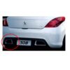 Embellecedor Moldura Cromada Escape izquierdo Peugeot : 308